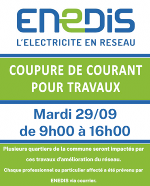 information coupure courant