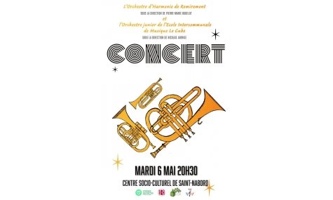 Concert de l'Orchestre d'Harmonie de Remiremont et de l'Orchestre Junior de l'école intercommunale Le Cube
