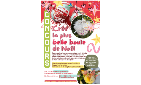 Concours de la plus belle boule de Noël