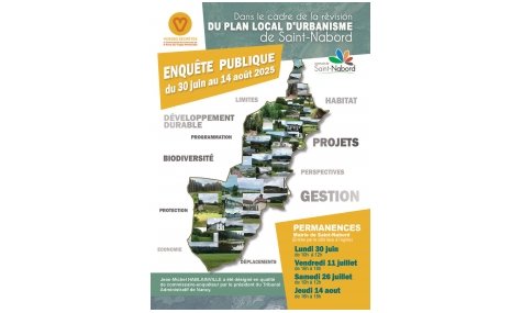 Enquête publique dans le cadre de la révision du plan local d'urbanisme