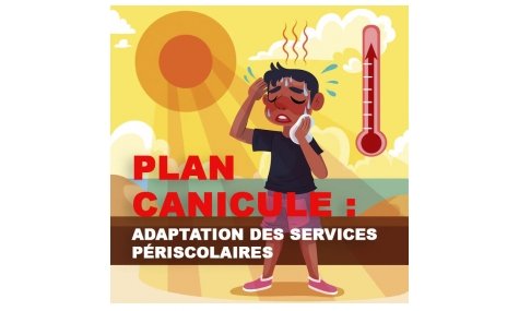 PLAN CANICULE : adaptation du fonctionnement des services périscolaires