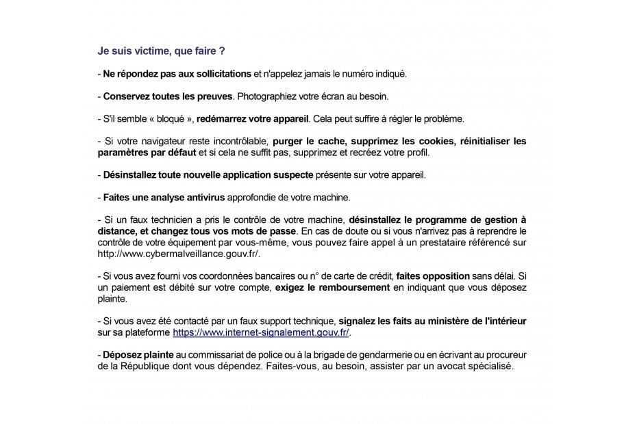 Fiches conseils de la gendarmerie  départementale des Vosges contre les attaques frauduleuses et malveillantes sur internet
