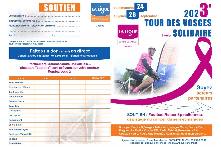 Le 3ème Tour des Vosges en vélo